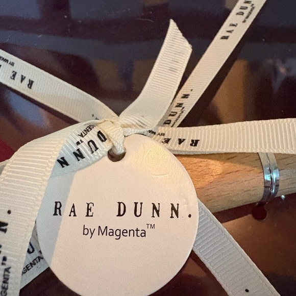 Rae Dunn Red Fall Y’all Mixing Bowl with Fall Design and Wooden Spoon - Picture 2 of 3